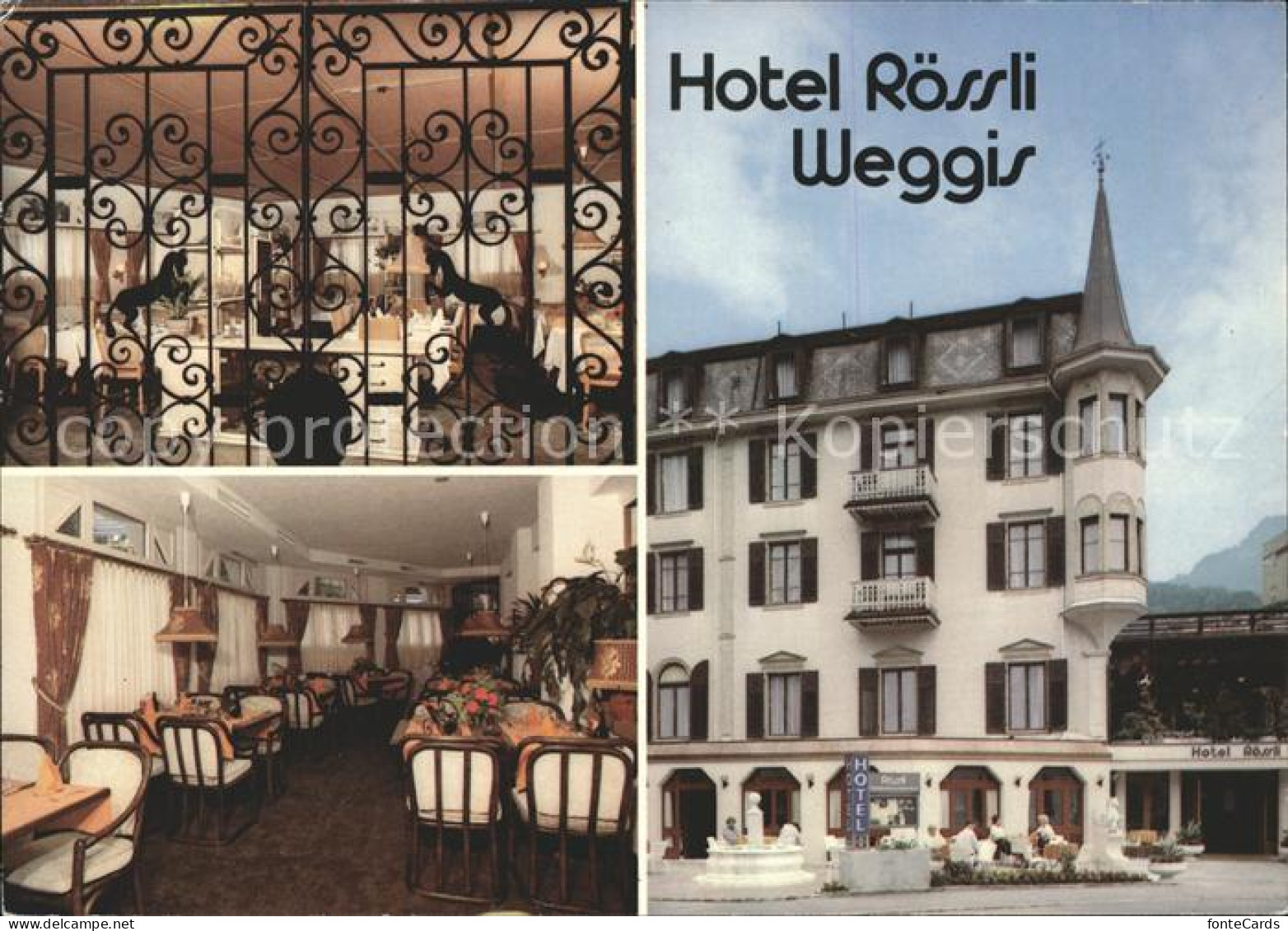11886080 Weggis Vierwaldstaettersee Hotel Roessli Details Weggis - Altri & Non Classificati