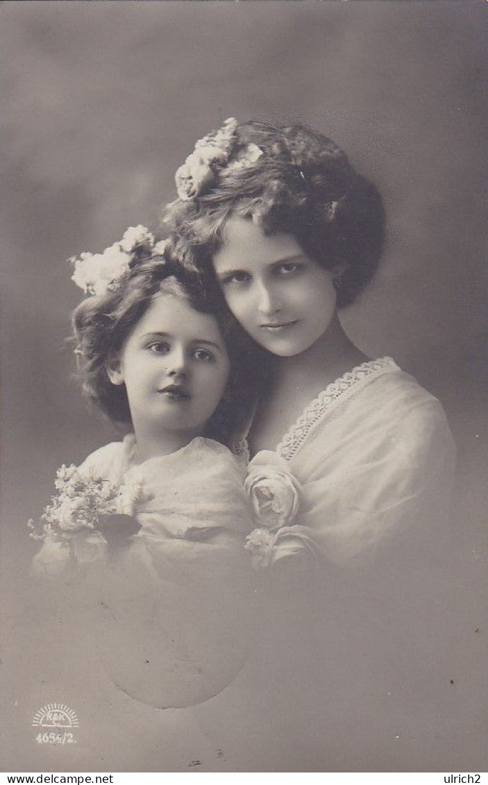 AK Mutter Und Tochter - 1912  (69088) - Gruppen Von Kindern Und Familien