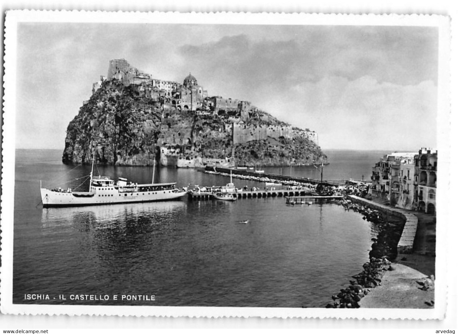 AG2540 ISCHIA IL CASTELLO E PONTILE - Napoli (Naples)