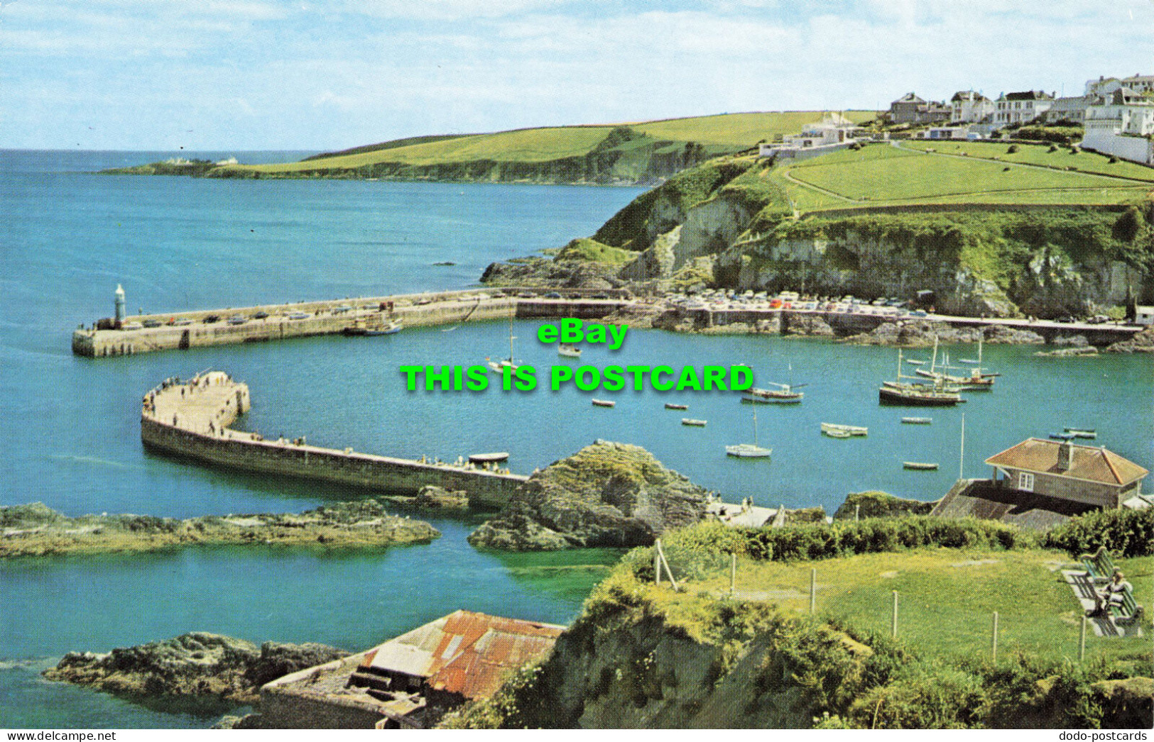 R573546 Mevagissey Harbour And Chapel Point. South Cornwall. Lilywhite. Colin Ri - Monde