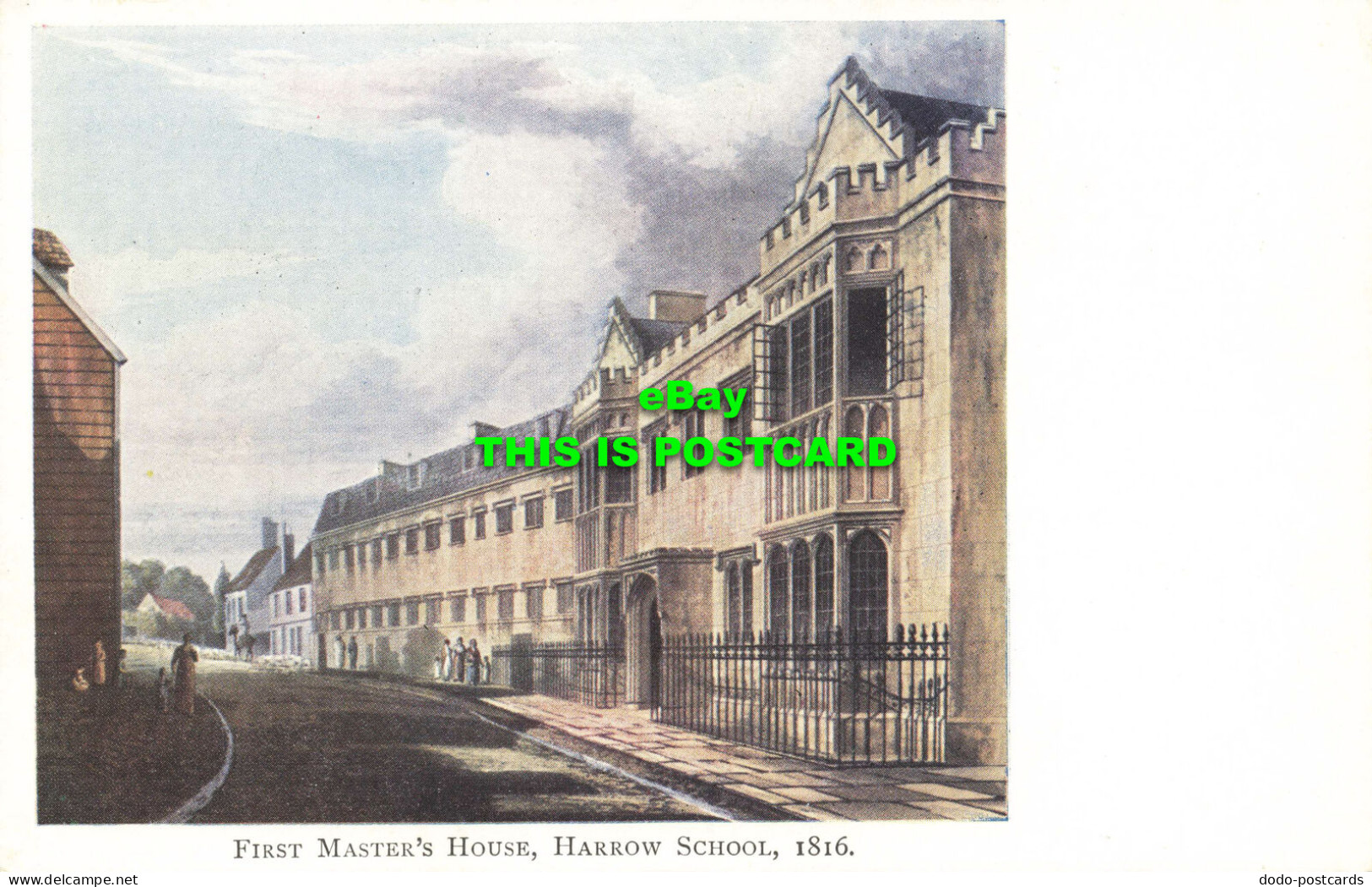 R573551 First Masters House. Harrow School. 1816 - Monde