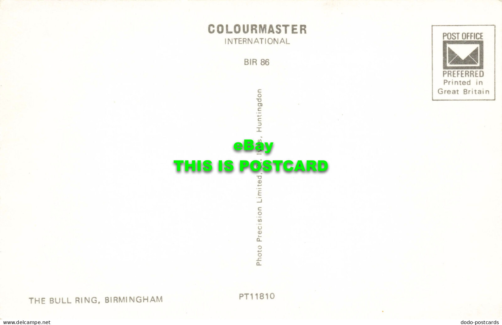 R573563 Bull Ring. Birmingham. Colourmaster International. Precision - Monde