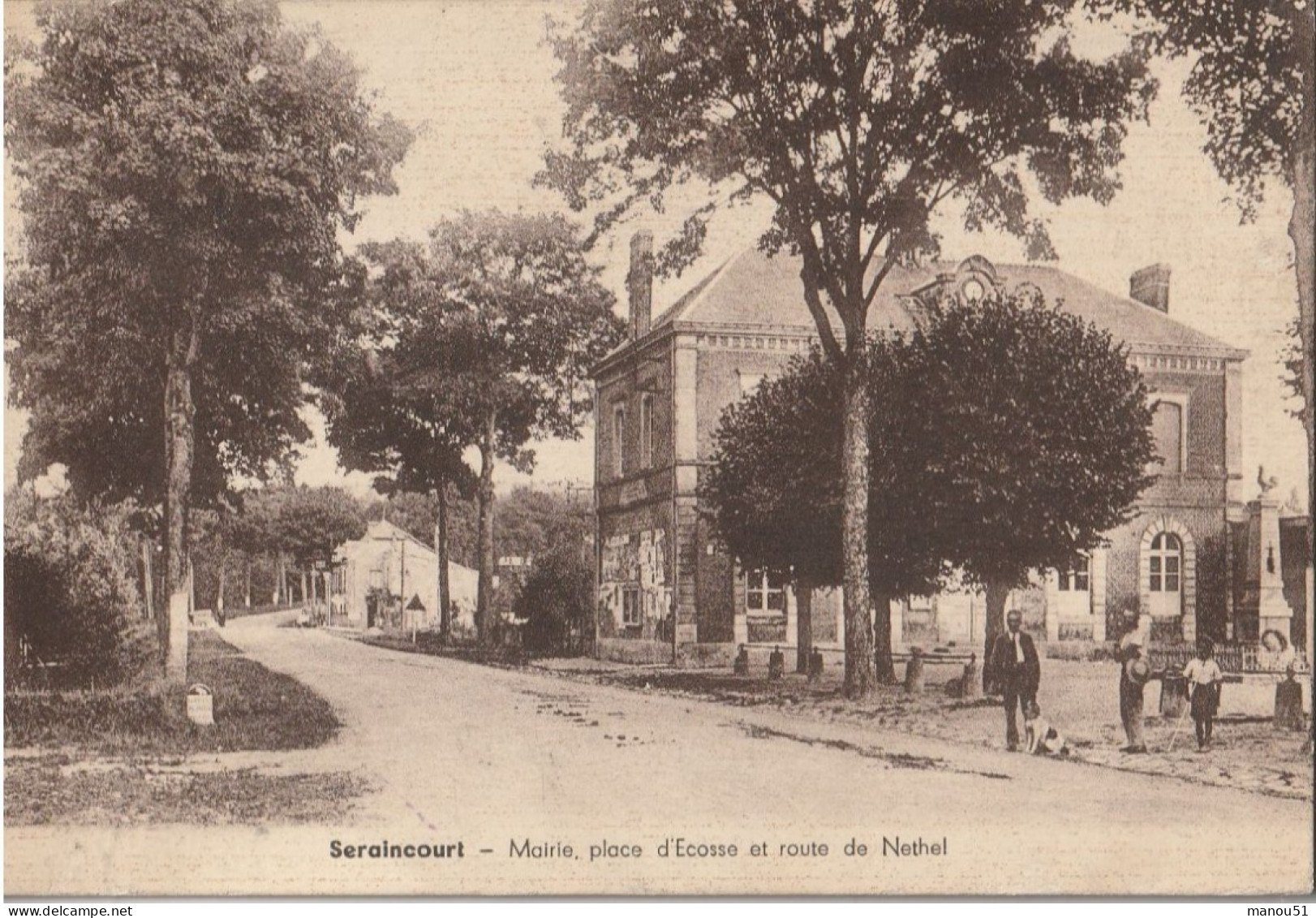 SERAINCOURT  Mairie, Place D'Ecosse Et Route De Rethel - Other & Unclassified