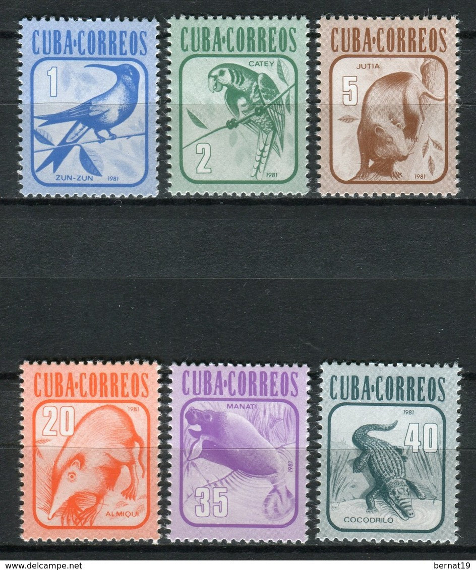 Cuba 1981. Yvert 2316-21 ** MNH. - Unused Stamps