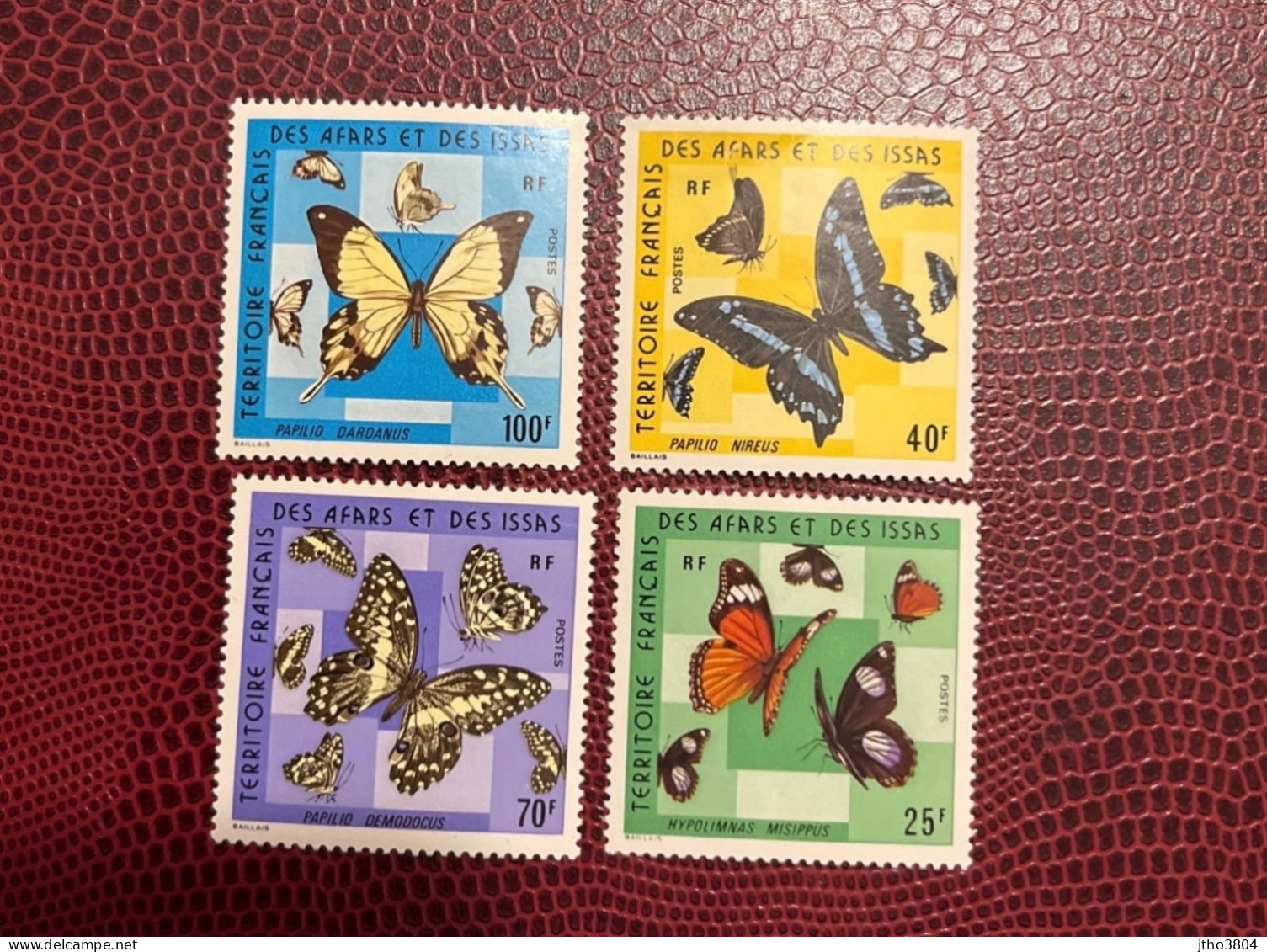 AFARS ET ISSAS 1975 4v Neuf MNH ** Mi YT 404 407 Mariposa Butterfly Borboleta Schmetterlinge Farfalla - Butterflies