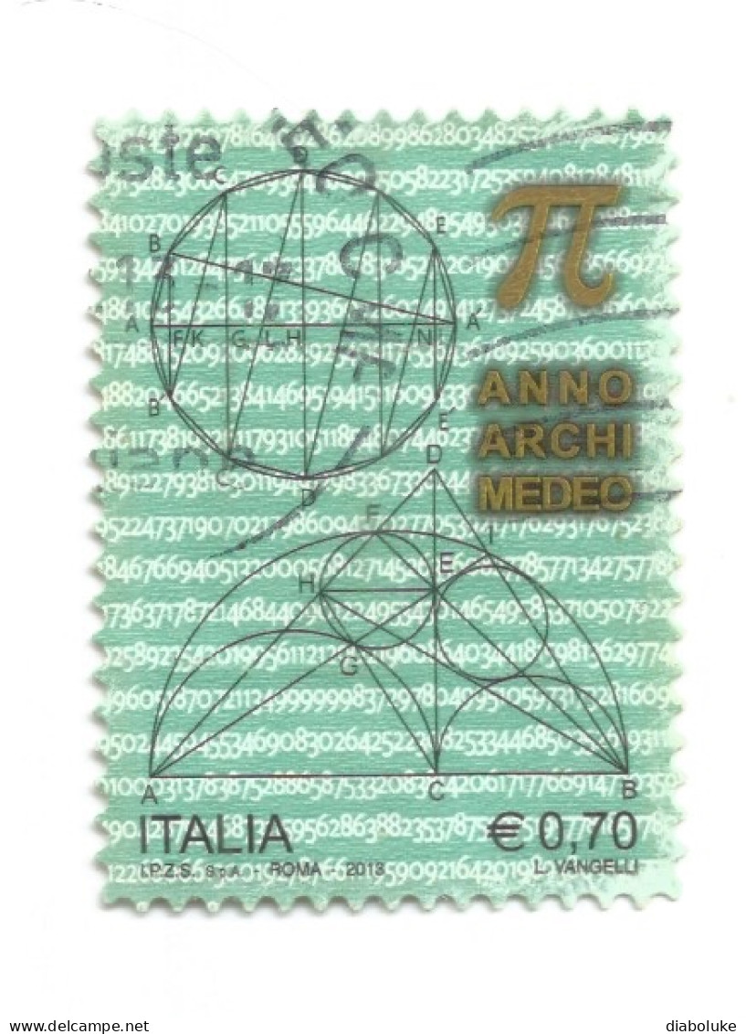 (REPUBBLICA ITALIANA) 2013, ANNO ARCHIMEDEO - Serie Di 1 Francobollo Usato - 2011-20: Used