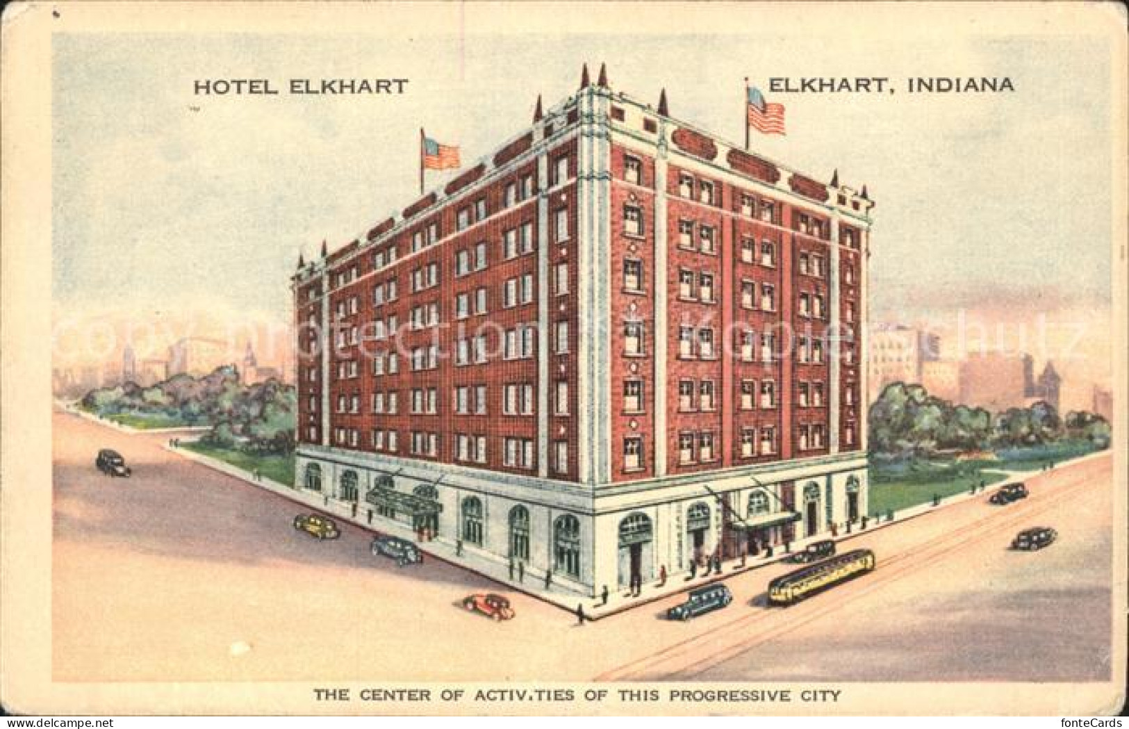 11881682 Elkhart_Indiana Hotel Elkhart Bus Autos - Andere & Zonder Classificatie