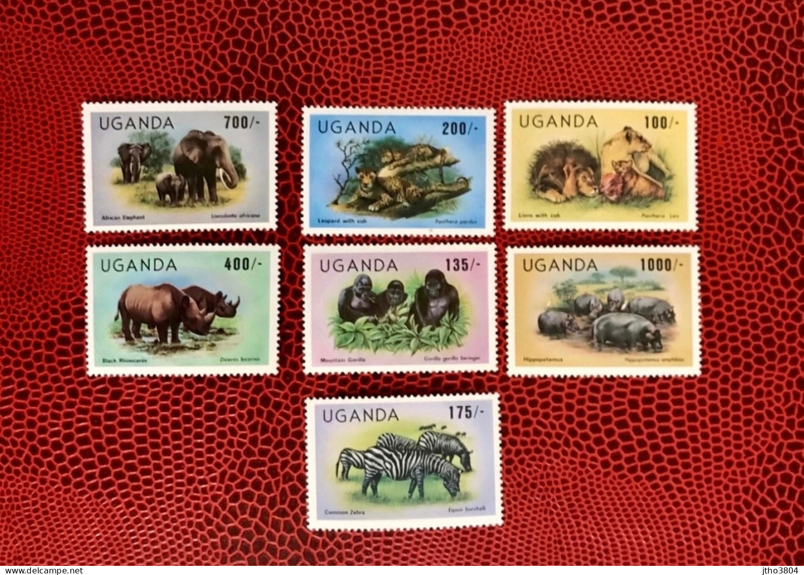 OUGANDA 1983 7v Neuf MNH ** Mi 383 / 387 Mamíferos Mammals Säugetiere Mammiferi Mammifère UGANDA - Altri & Non Classificati