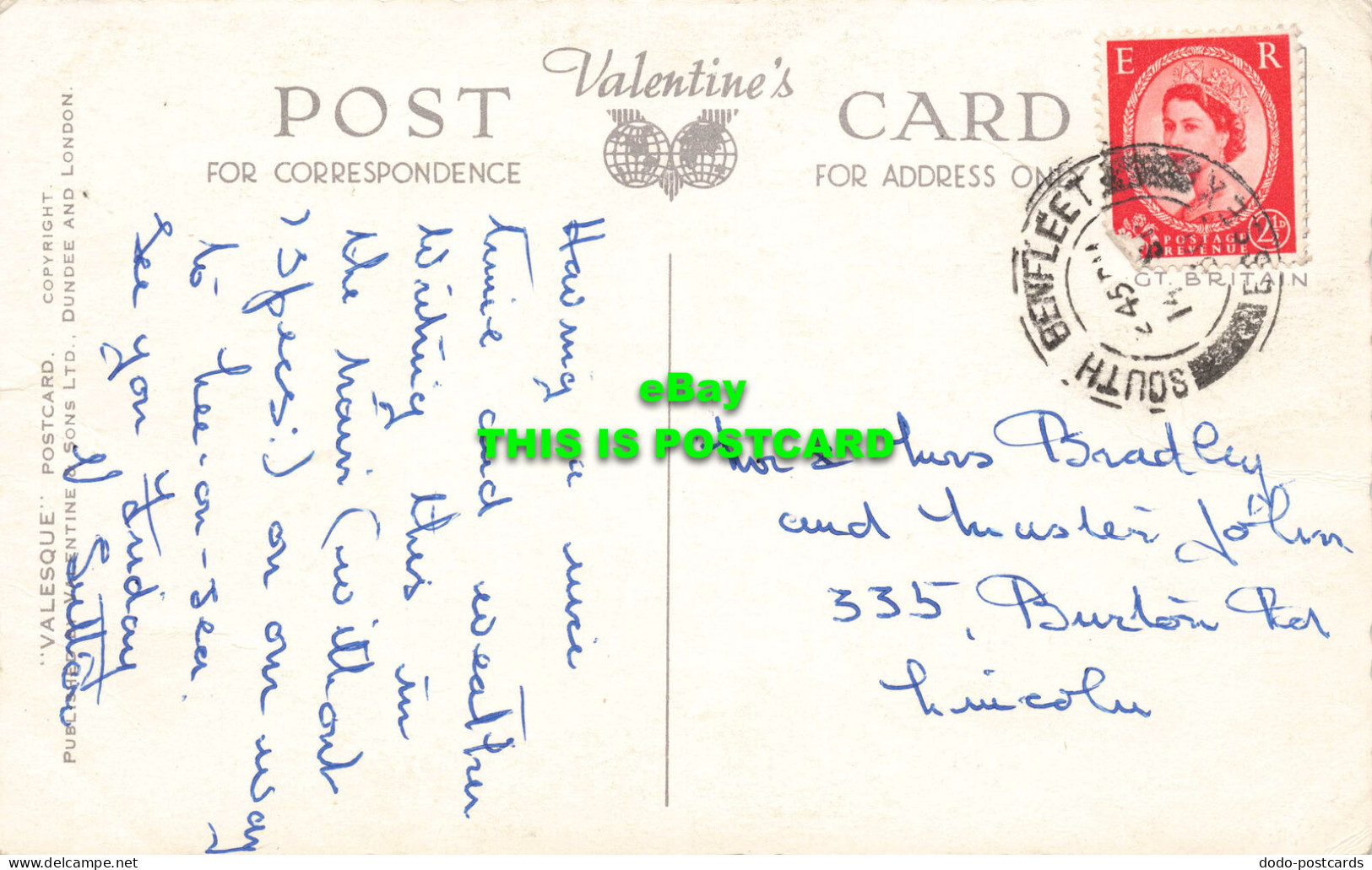 R573953 London. Valesque Postcard. Valentines. Multi View - Autres & Non Classés