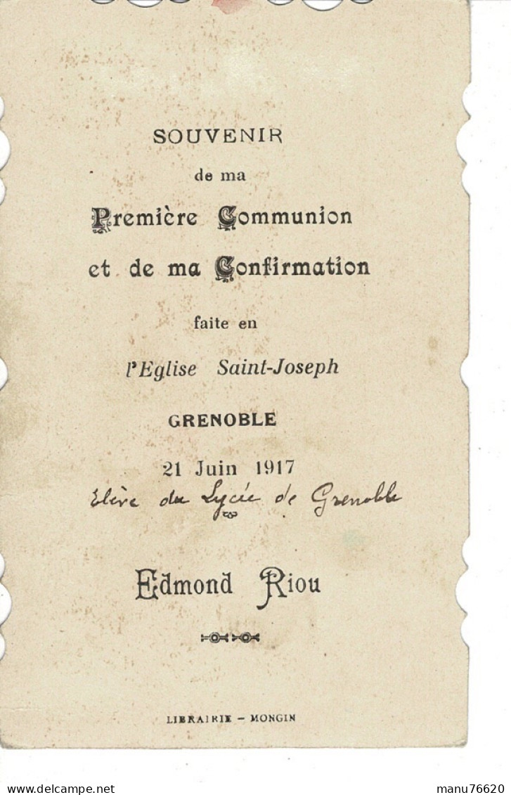 IMAGE RELIGIEUSE - CANIVET : Edmond R...? à Grenoble , Isère - France . - Religion & Esotericism