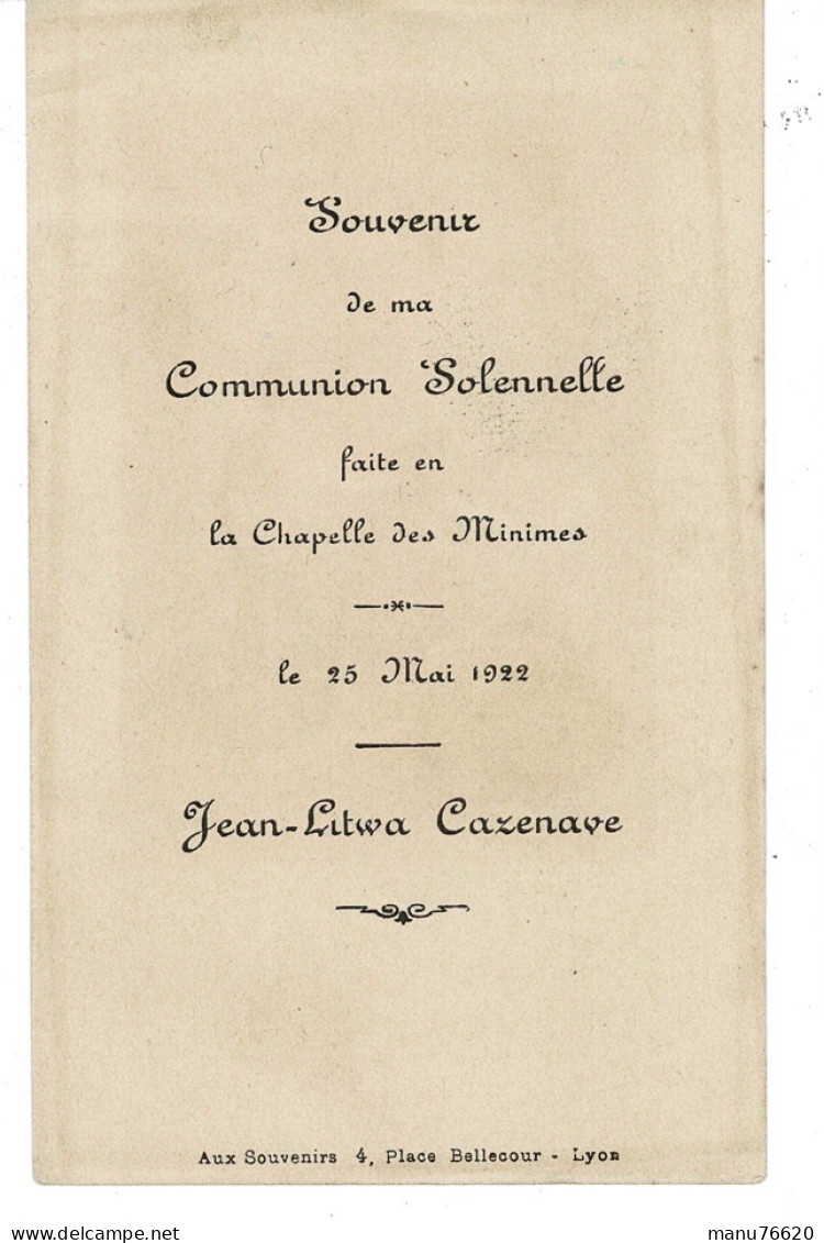 IMAGE RELIGIEUSE - CANIVET : Jean Litwa C...? à Chapelle Des Minimes à Saint Chamond - France . - Religione & Esoterismo