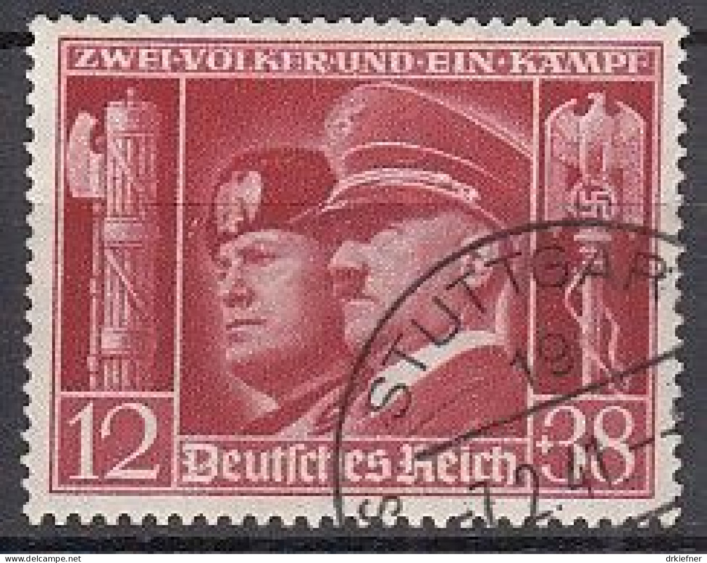 DR  763, Gestempelt, Deutsch-italienische Waffenbrüderschaft, 1941 - Gebraucht