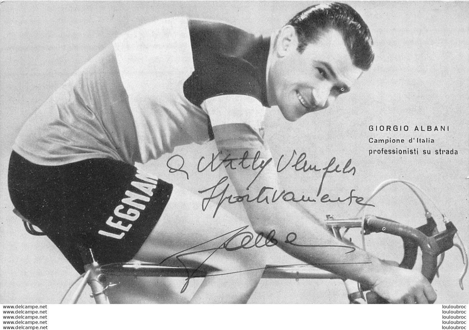 GIORGIO ALBANI AVEC DEDICACE AUTOGRAPHE - Cyclisme