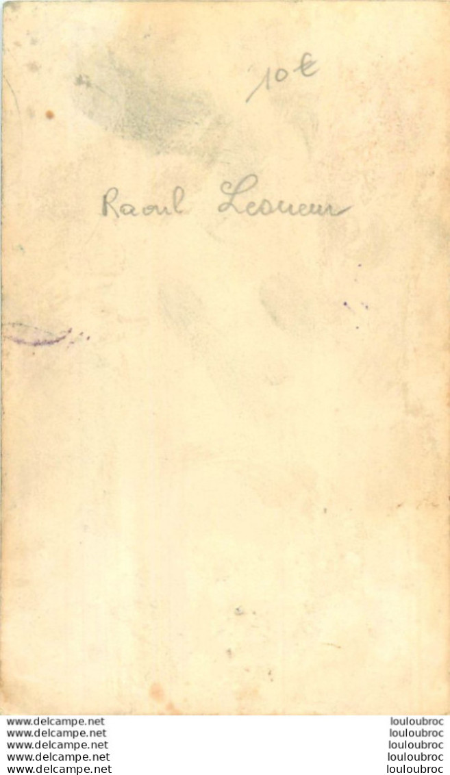 RAOUL LESUEUR PHOTO FORMAT CPA RARE - Ciclismo