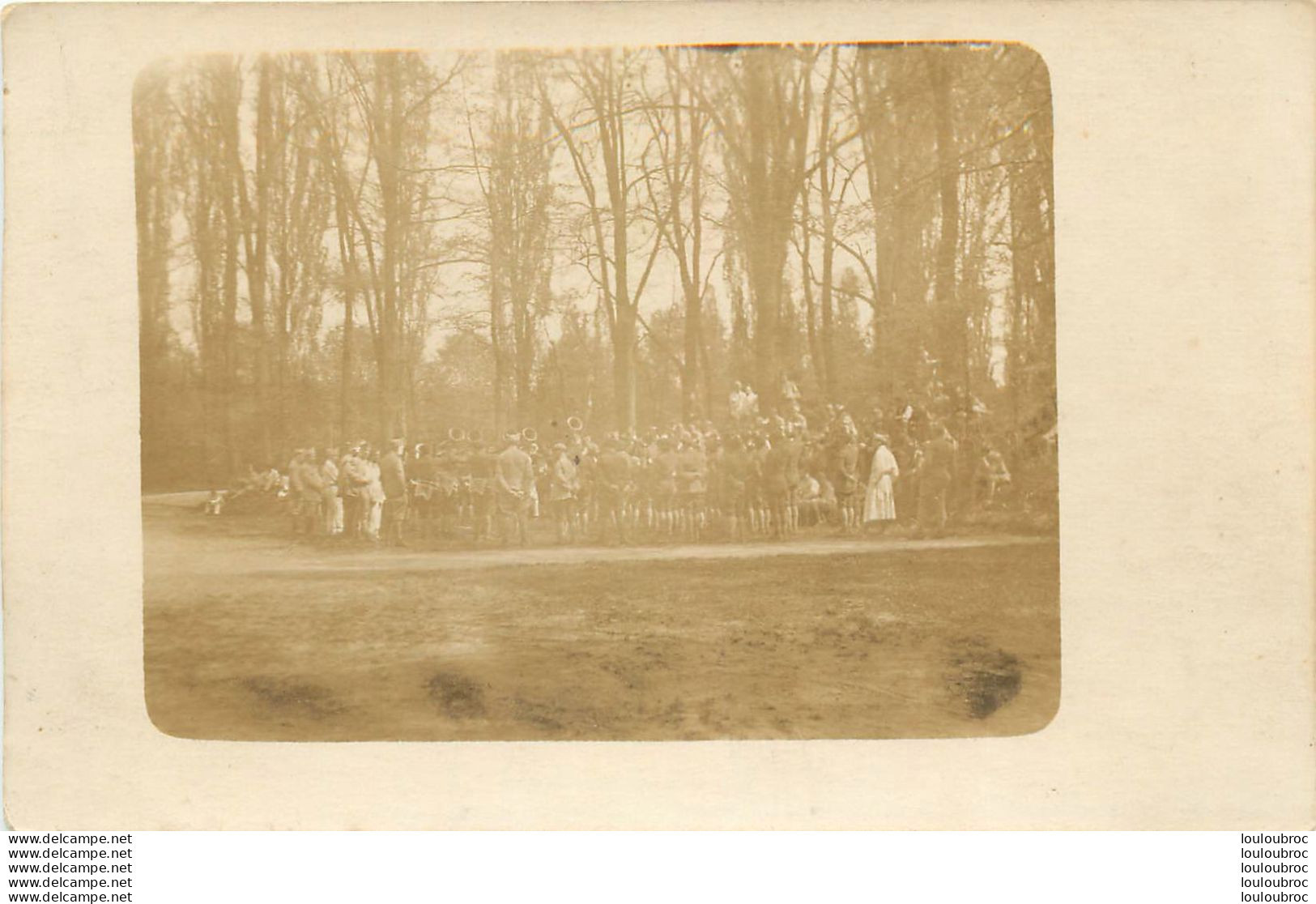 LANDAU CARTE PHOTO FORT GERARD CONCERT LE 12 MAI 1919  PAR LE 12ème B.C.A. BTAILLON DE CHASSEURS ALPINS - Landau