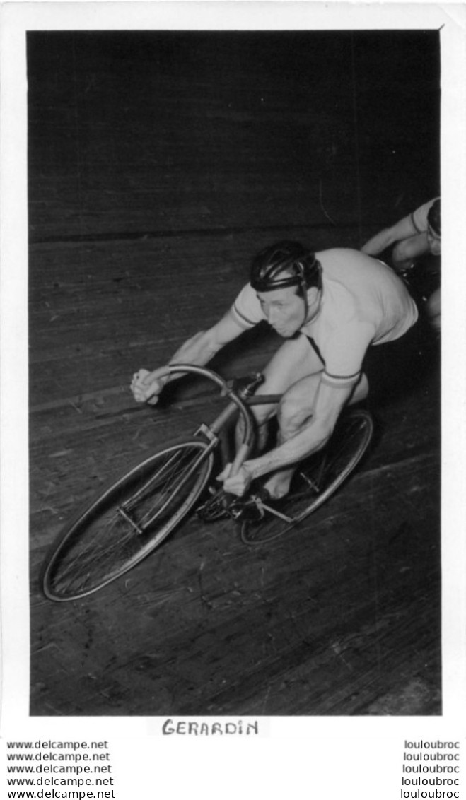 GERARDIN PHOTO MIROIR SPRINT FORMAT CPA - Ciclismo