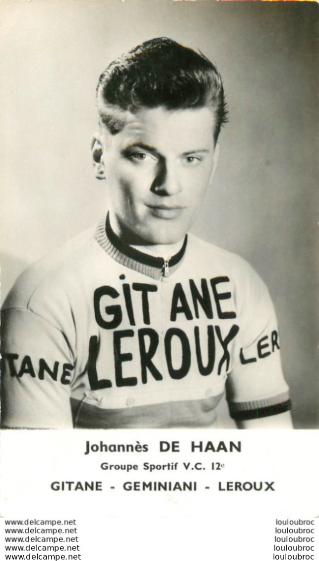 JOHANNES DE HAAN  GROUPE SPORTIF V.C. 12e - Ciclismo