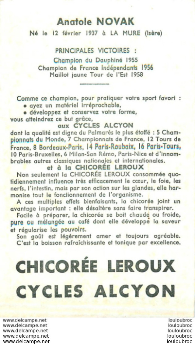 ANATOLE NOVAK GROUPE SPORTIF  C.V. 19e - Cyclisme