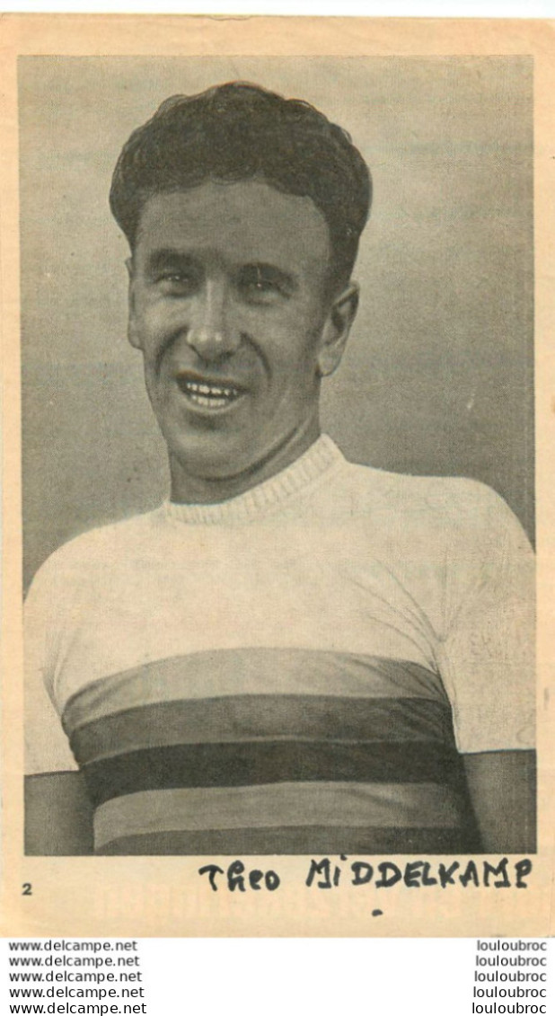THEO MIDDELKAMP CHAMPION DU MONDE 1947 - Ciclismo