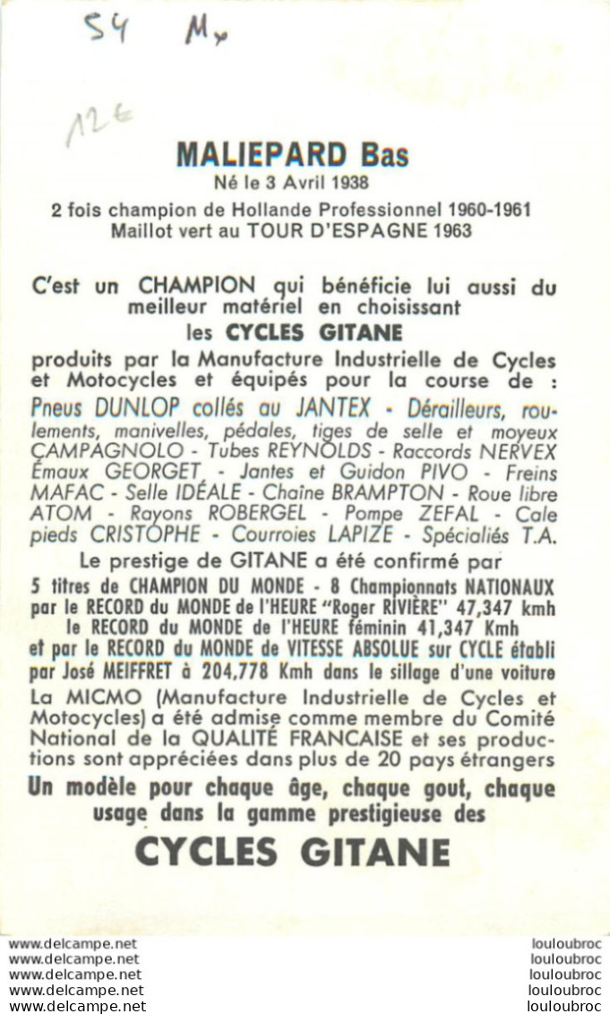 BAS MALIEPARD GROUPE SPORTIF V.C. 12e - Cycling