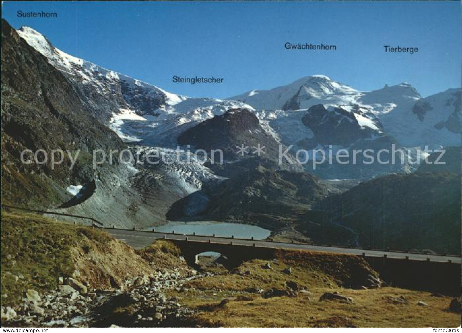 11881188 Sustenpass Sustenhorn Steingletscher Gwaechtenhorn Tierberge Sustenpass - Sonstige & Ohne Zuordnung