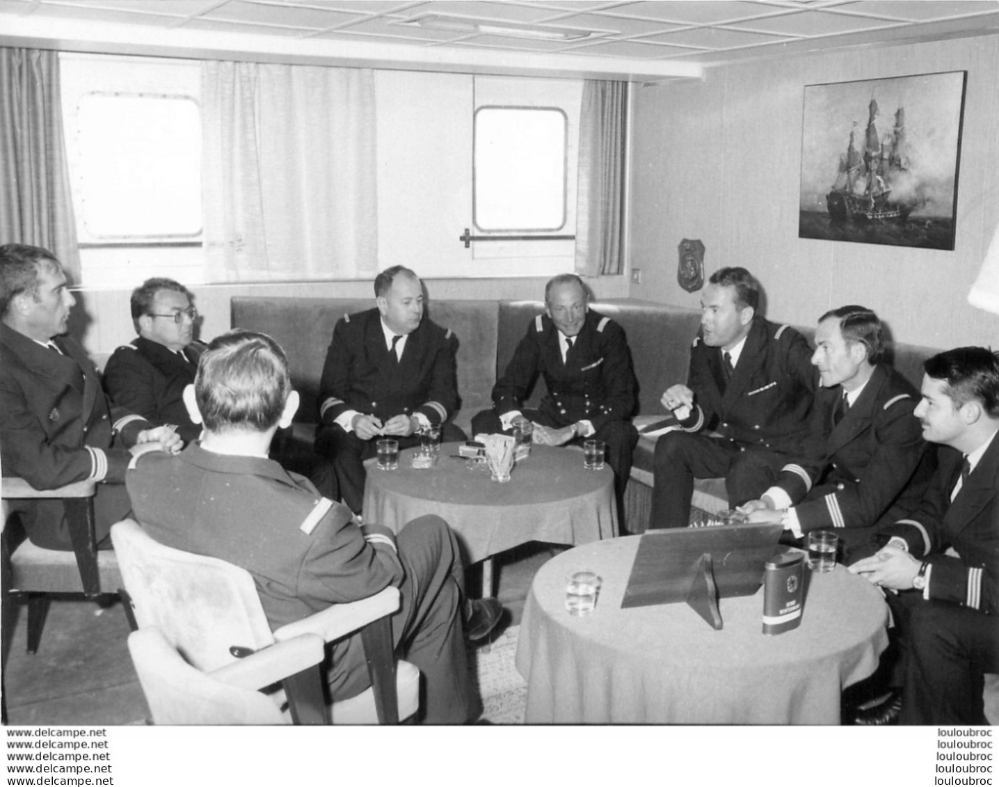 ESCORTEUR  LE BASQUE COMMANDE PAR LE CAPITAINE DE FREGATE  DE ANDOLENKO  COPENHAGUE 10/1977 R6 - Boats