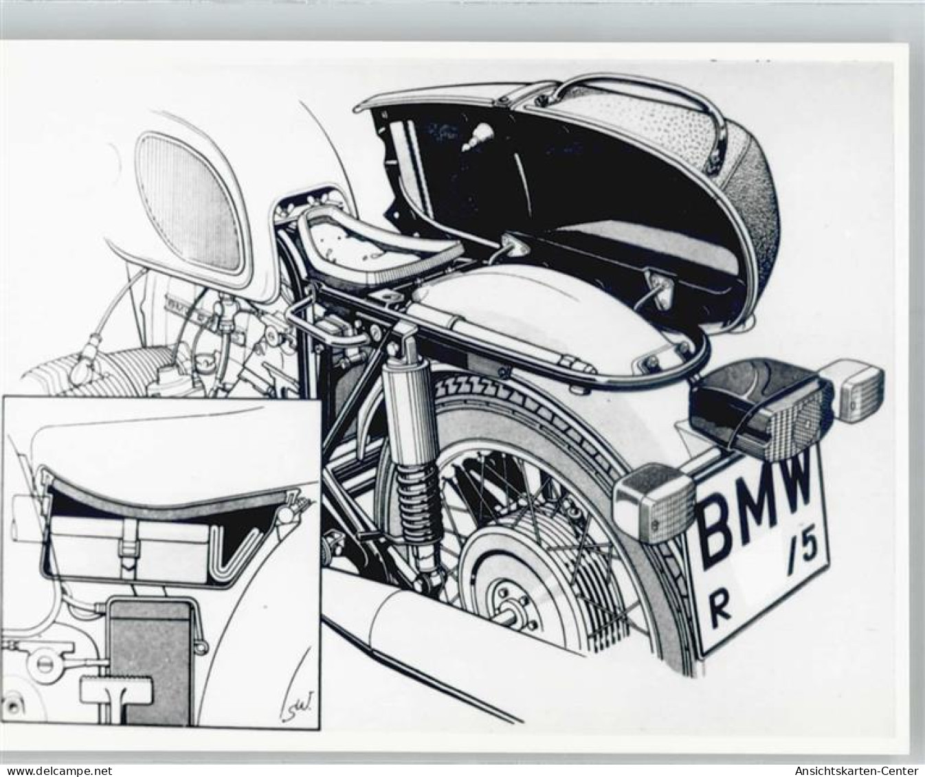 50693406 - BMW, Foto Format Ca. 12x8 Cm - Motos
