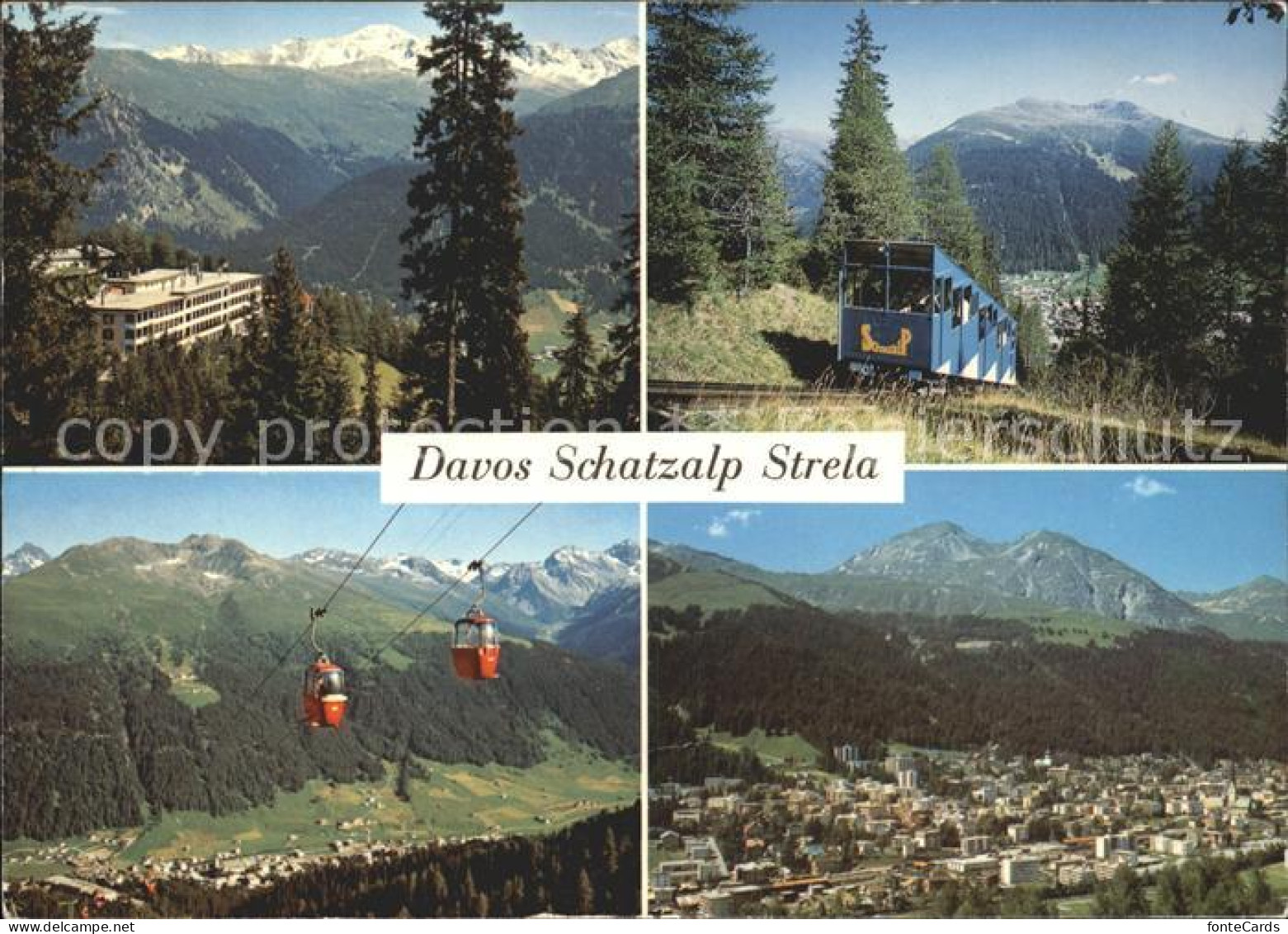 11881060 Davos Platz GR Berghotel Schatzalp Strela Gondelbahn Davos Platz - Other & Unclassified