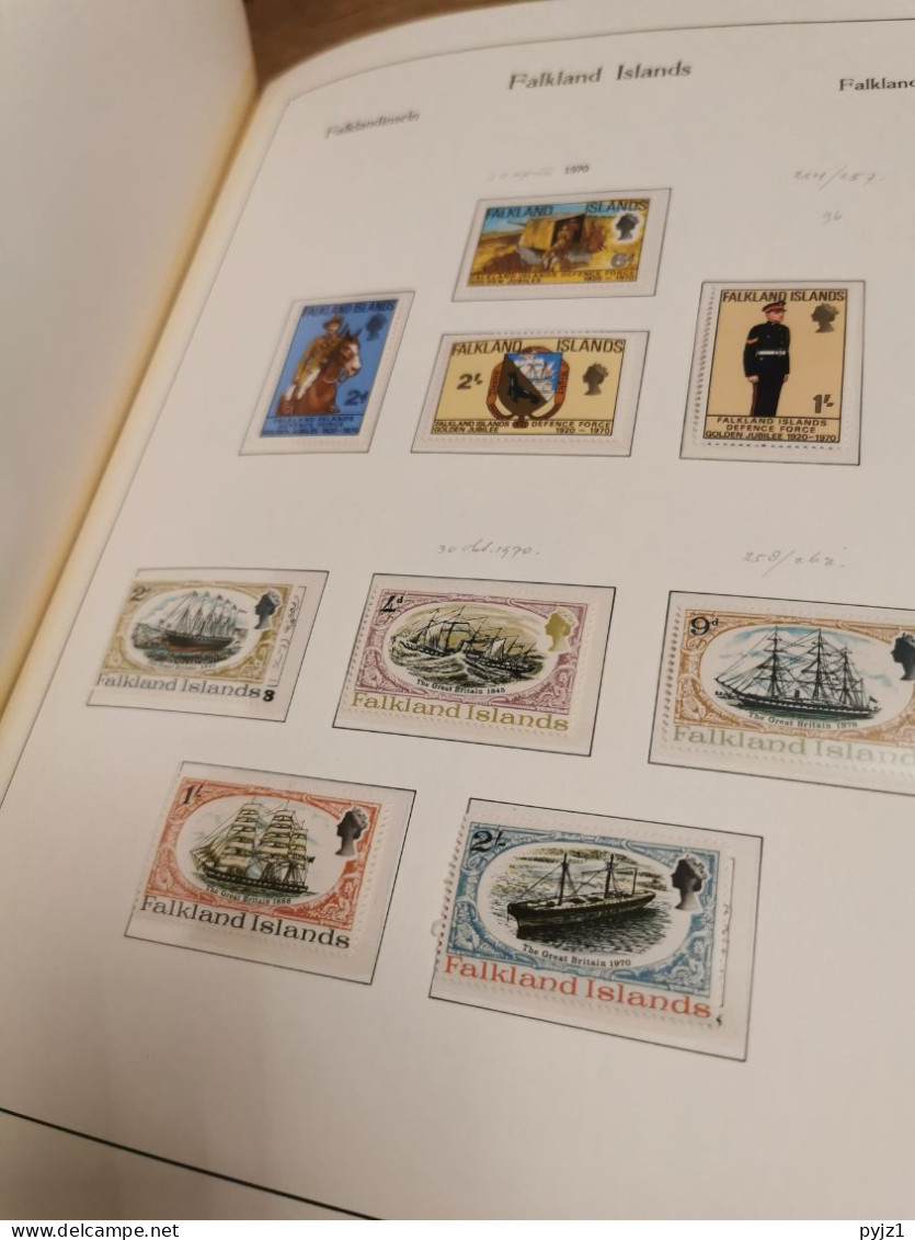 Falkland 1953 - 1994 MNH in KABE albumpostfris **