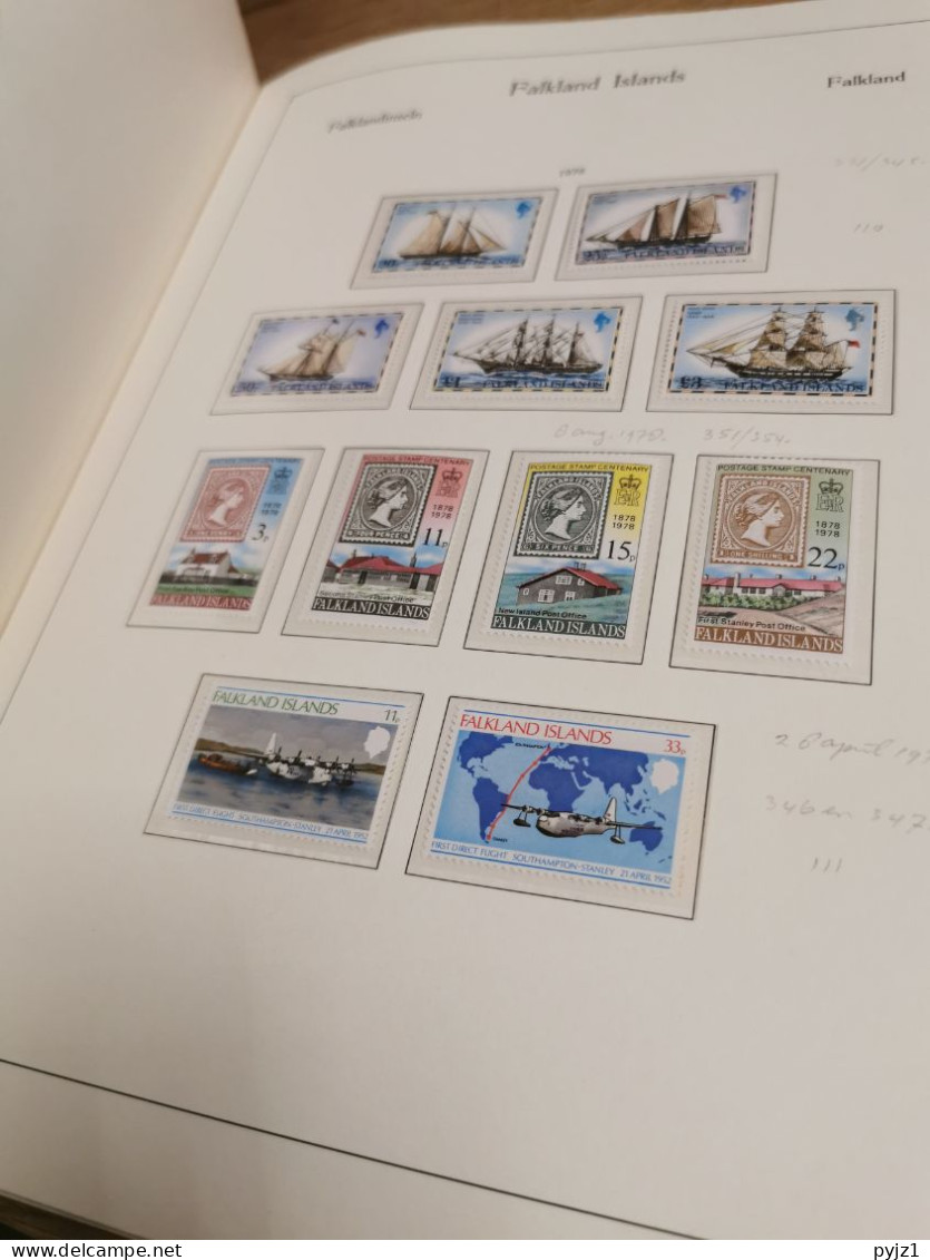 Falkland 1953 - 1994 MNH in KABE albumpostfris **