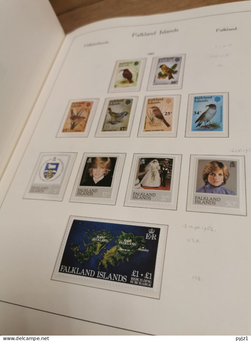 Falkland 1953 - 1994 MNH in KABE albumpostfris **