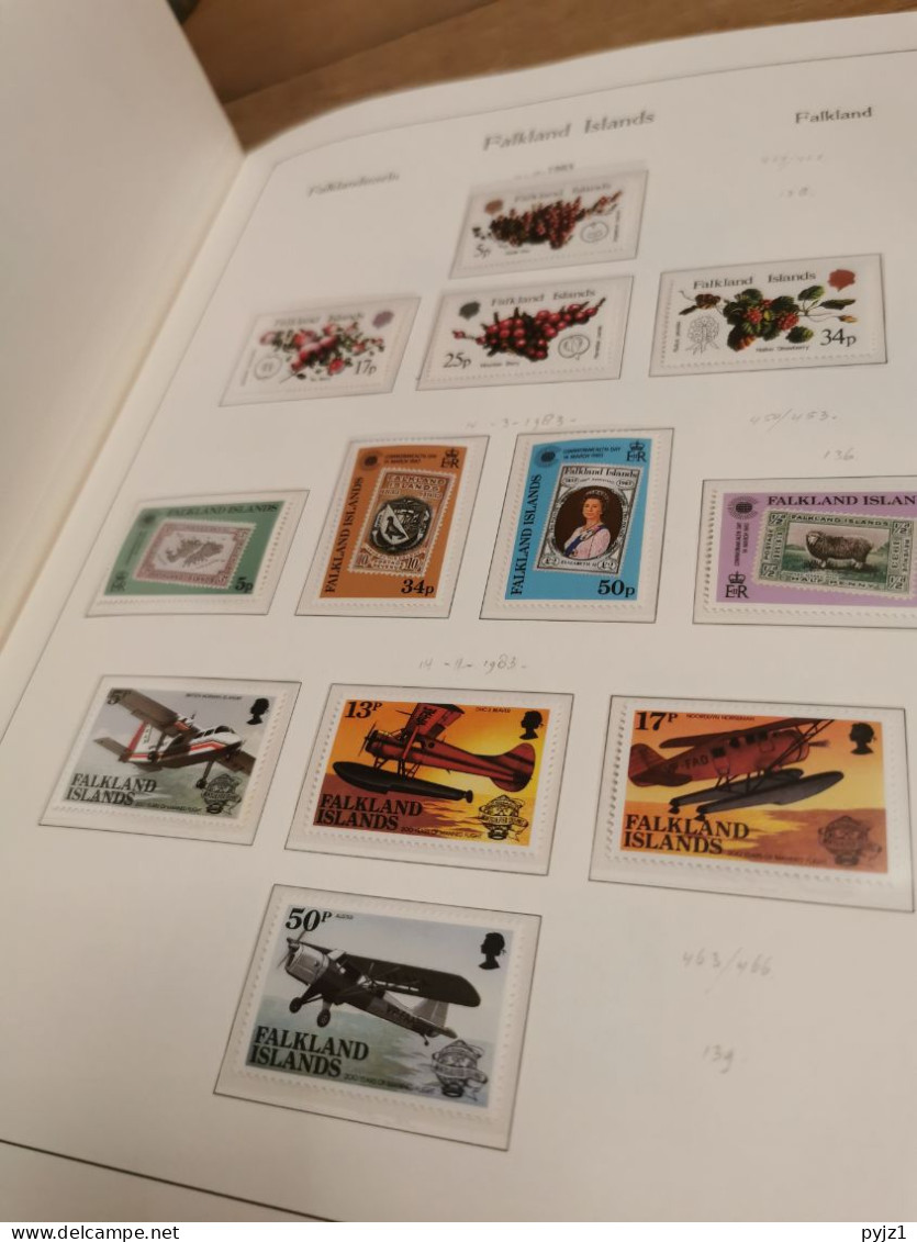 Falkland 1953 - 1994 MNH in KABE albumpostfris **