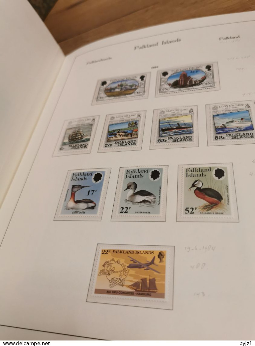 Falkland 1953 - 1994 MNH in KABE albumpostfris **