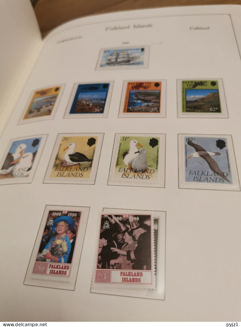 Falkland 1953 - 1994 MNH in KABE albumpostfris **