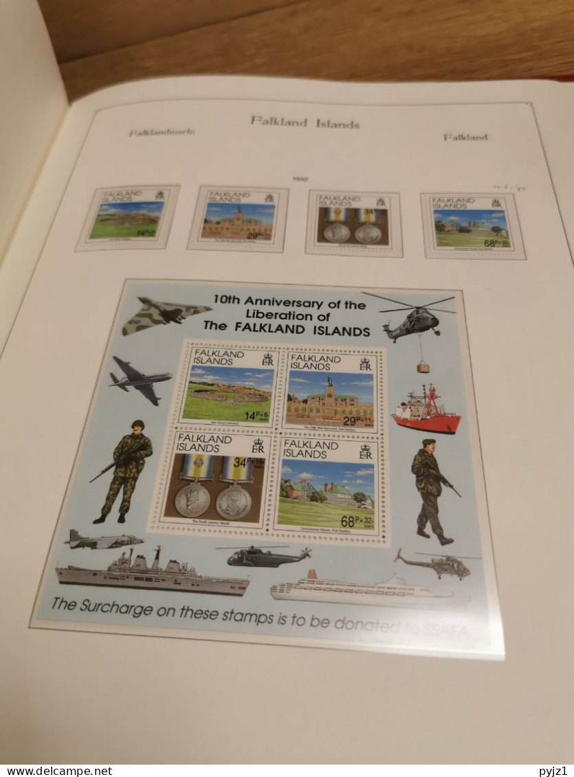 Falkland 1953 - 1994 MNH in KABE albumpostfris **