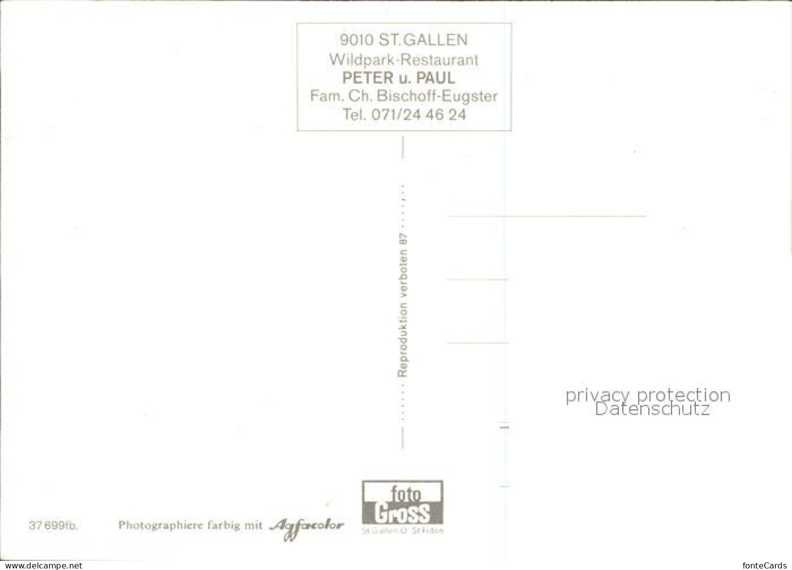 11880971 St Gallen SG Wildpark-Restaurant Peter Paul  St. Gallen - Otros & Sin Clasificación