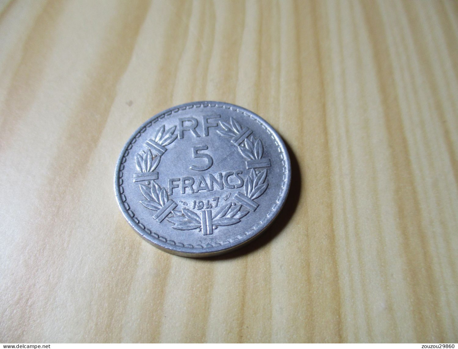 France - 5 Francs Lavrillier 1947 Alu.N°805. - 5 Francs
