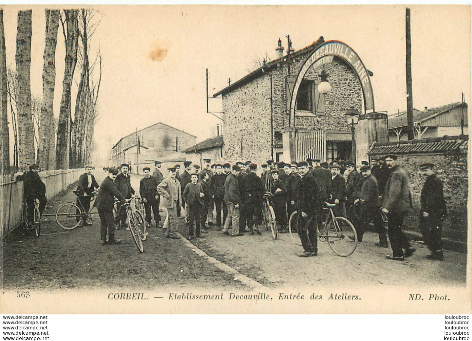 91 CORBEIL ETABLISSEMENT DECAUVILLE AINE ENTREE DES ATELIERS DE L'USINE PORTE N°1  Ref1 - Corbeil Essonnes