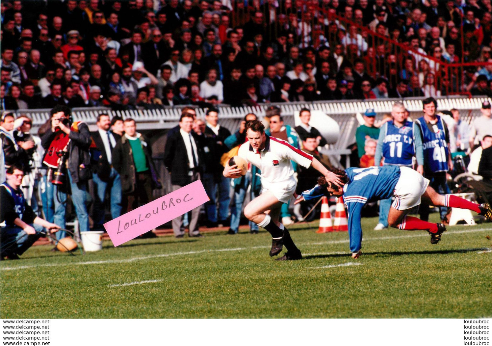 RUGBY FRANCE ANGLETERRE  05/03/1994 PHOTO DE PRESSE AGENCE  ANGELI 27 X 18 CM - Deportes