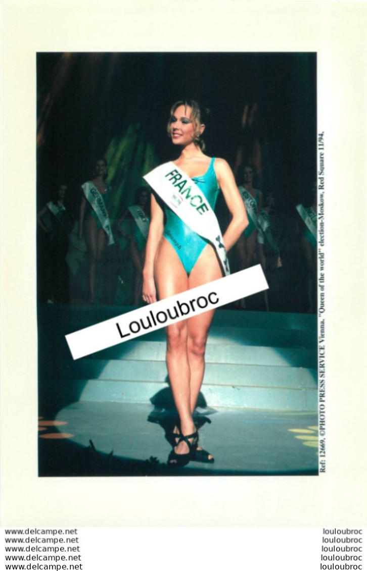 MISS FRANCE   ELECTION DE MISS MONDE A MOSCOU 11/1994  PHOTO DE PRESSE AGENCE  ANGELI 21 X 15 CM - Pin-ups