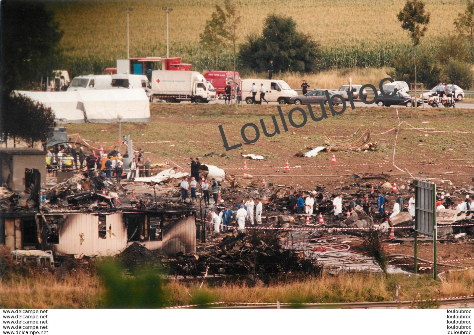 CRASH DU CONCORDE A GONESSE 07/2000 PHOTO DE PRESSE AGENCE  ANGELI 27 X 18 CM V5 - Luftfahrt