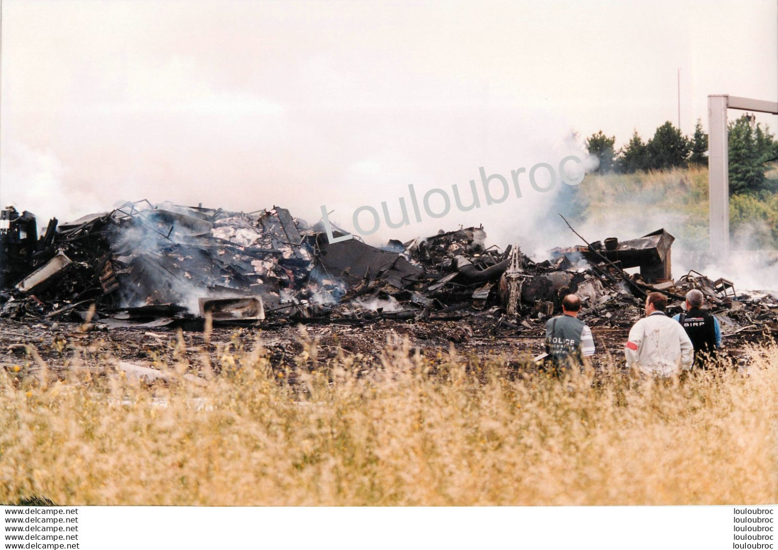 CRASH DU CONCORDE A GONESSE 07/2000 PHOTO DE PRESSE AGENCE  ANGELI 27 X 18 CM V29 - Luftfahrt