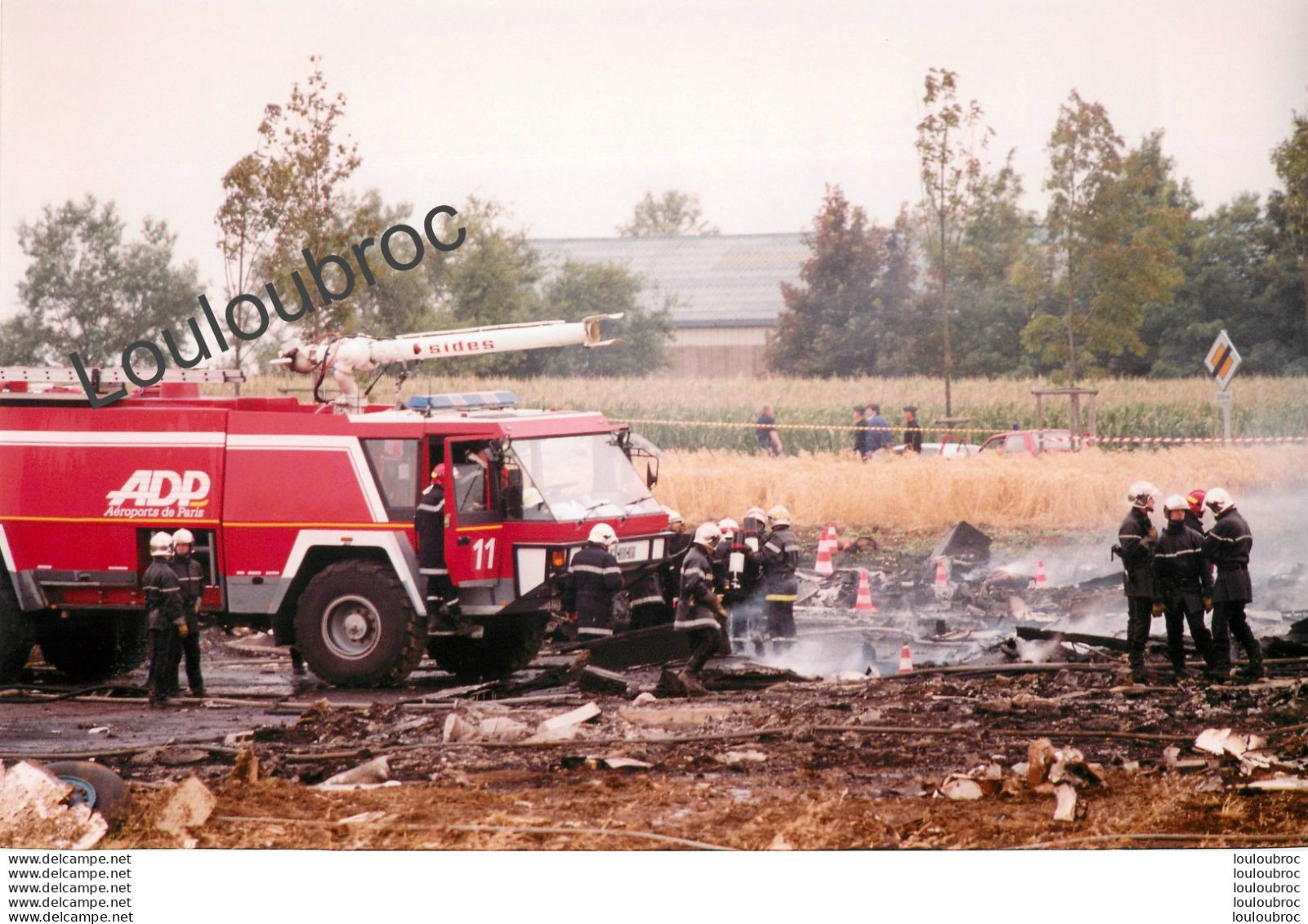 CRASH DU CONCORDE A GONESSE 07/2000 PHOTO DE PRESSE AGENCE  ANGELI 27 X 18 CM V27 - Luftfahrt