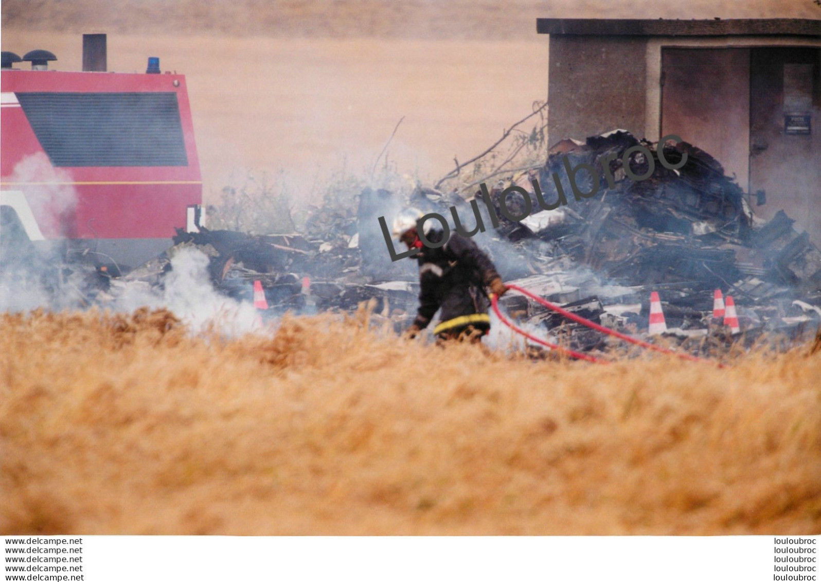 CRASH DU CONCORDE A GONESSE 07/2000 PHOTO DE PRESSE AGENCE  ANGELI 27 X 18 CM V13 - Luftfahrt