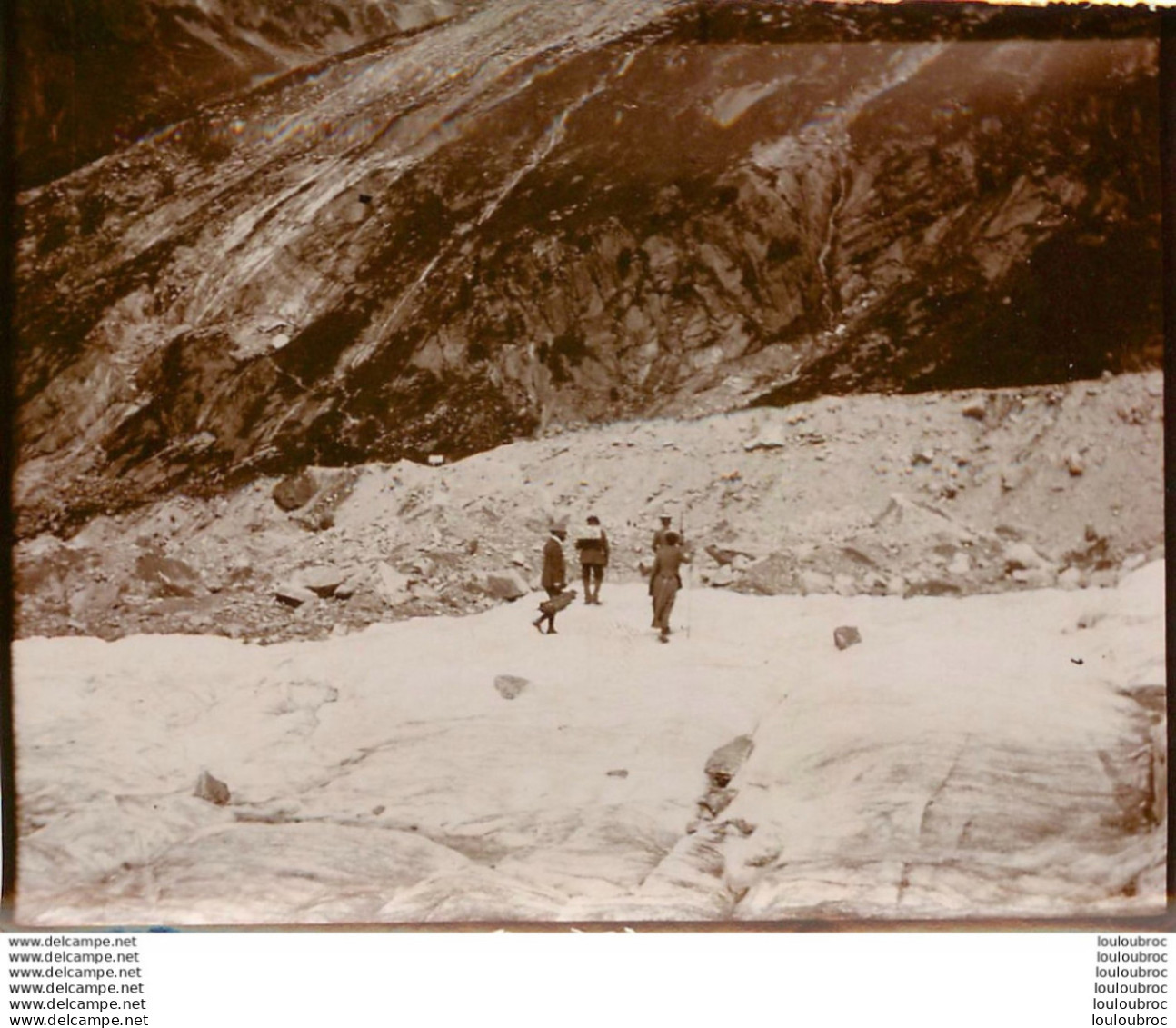 ASCENSION DANS LES ALPES FRANCE OU SUISSE ANNEE 1900 PHOTO ORIGINALE 13 X 10 CM Ref26 - Plaatsen