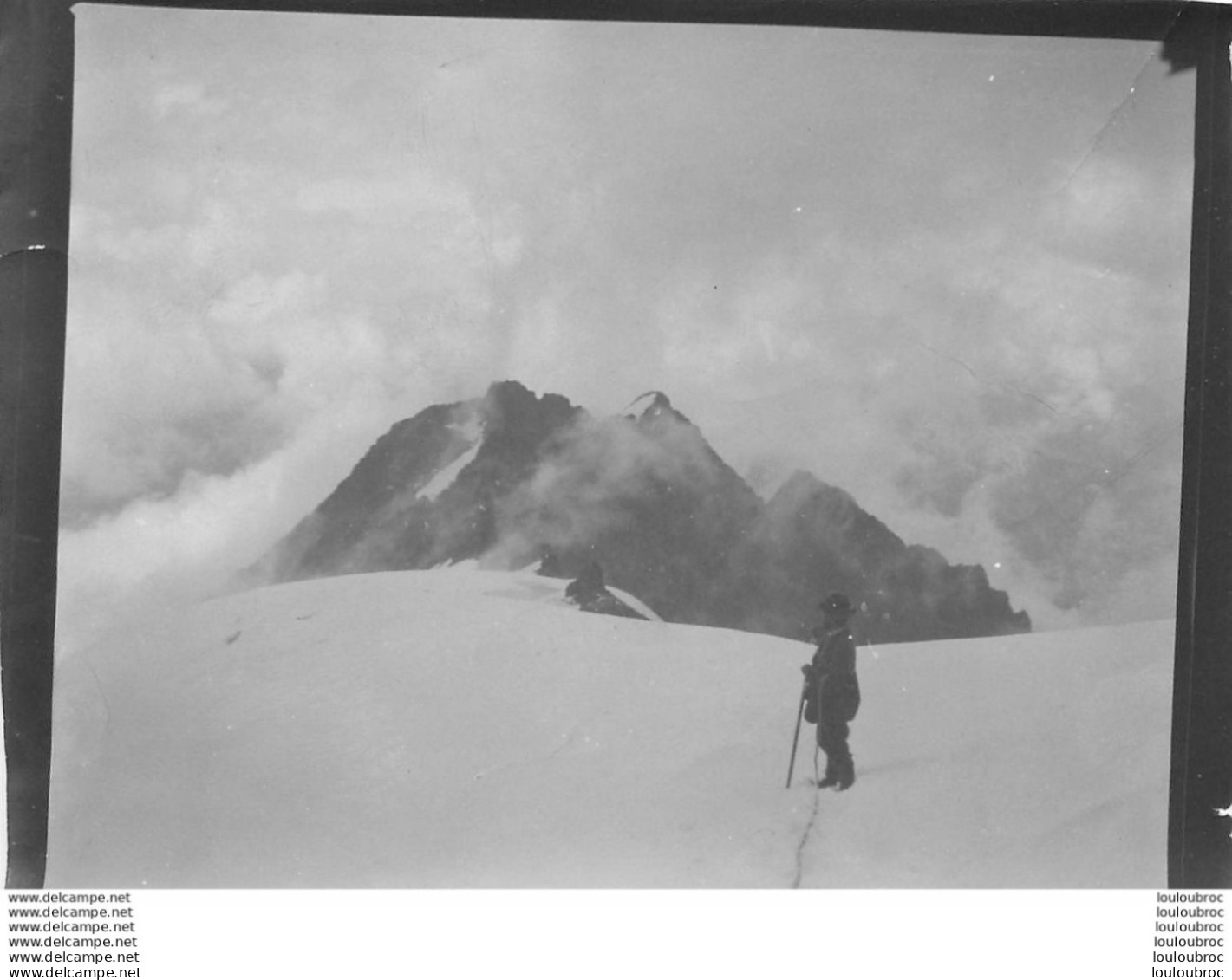 ASCENSION DANS LES ALPES FRANCE OU SUISSE ANNEE 1900 PHOTO ORIGINALE 13 X 10 CM Ref22 - Plaatsen