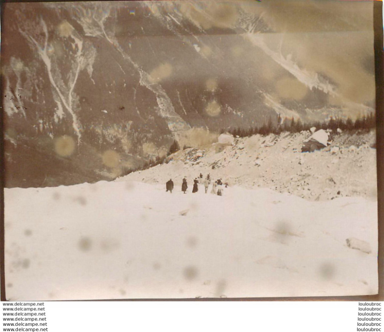 ALPINISME ASCENSION DANS LES ALPES FRANCE OU SUISSE ANNEE 1900 PHOTO ORIGINALE 13 X 10 CM  A2 - Orte