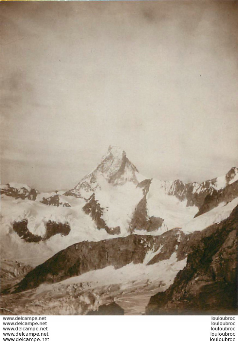 ALPES MATTERHORN VOM ZINALROTHORN MONTAGNE PHOTO 10 X 8 CM - Orte