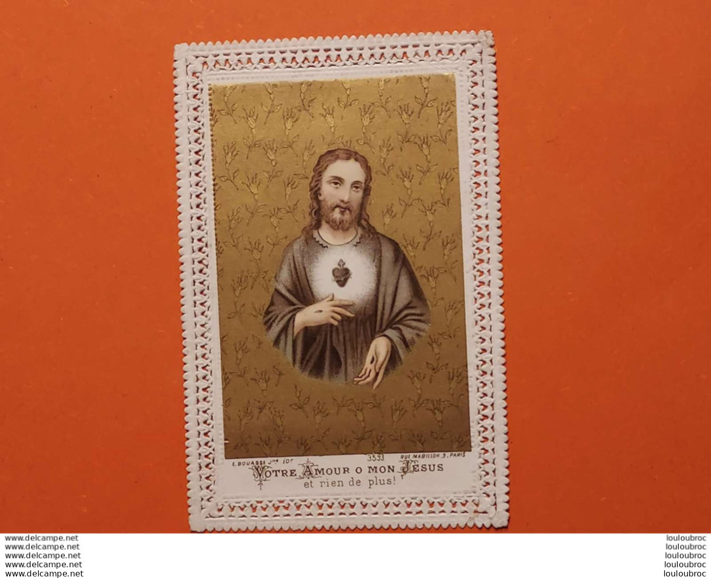 CANIVET IMAGE RELIGIEUSE DENTELEE  EDITION BOUASSE JEUNE Ref4 - Images Religieuses