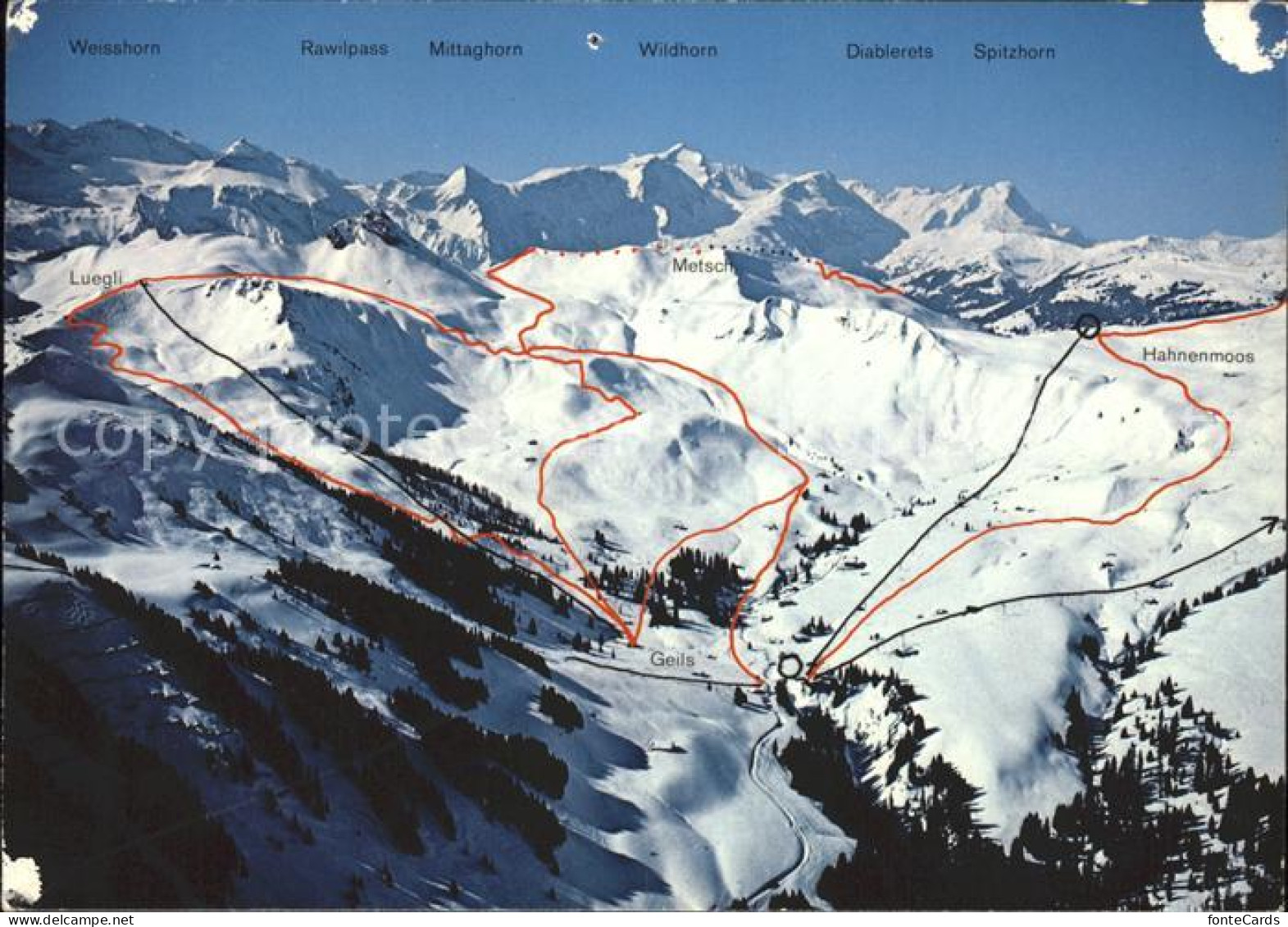 11880810 Geils Skigebiet Hahnenmoos Metsch Adelboden Lenk Wildhorn  Adelboden - Sonstige & Ohne Zuordnung